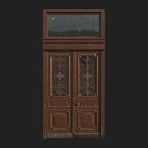 3D door wood art nouveau
