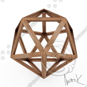 3D model icofaedron epipedon leonardo