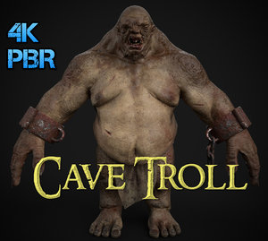 3D cave troll