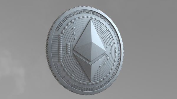ethereum coin 3D model