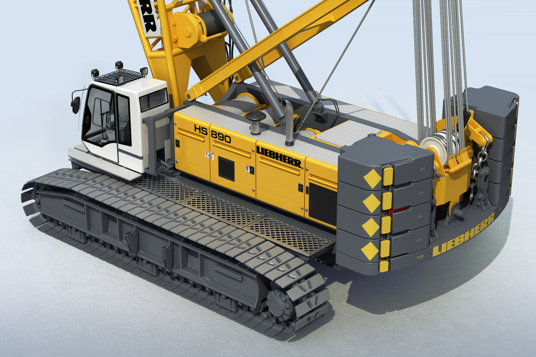 Liebherr hs dragline excavator 3D model TurboSquid 1250462