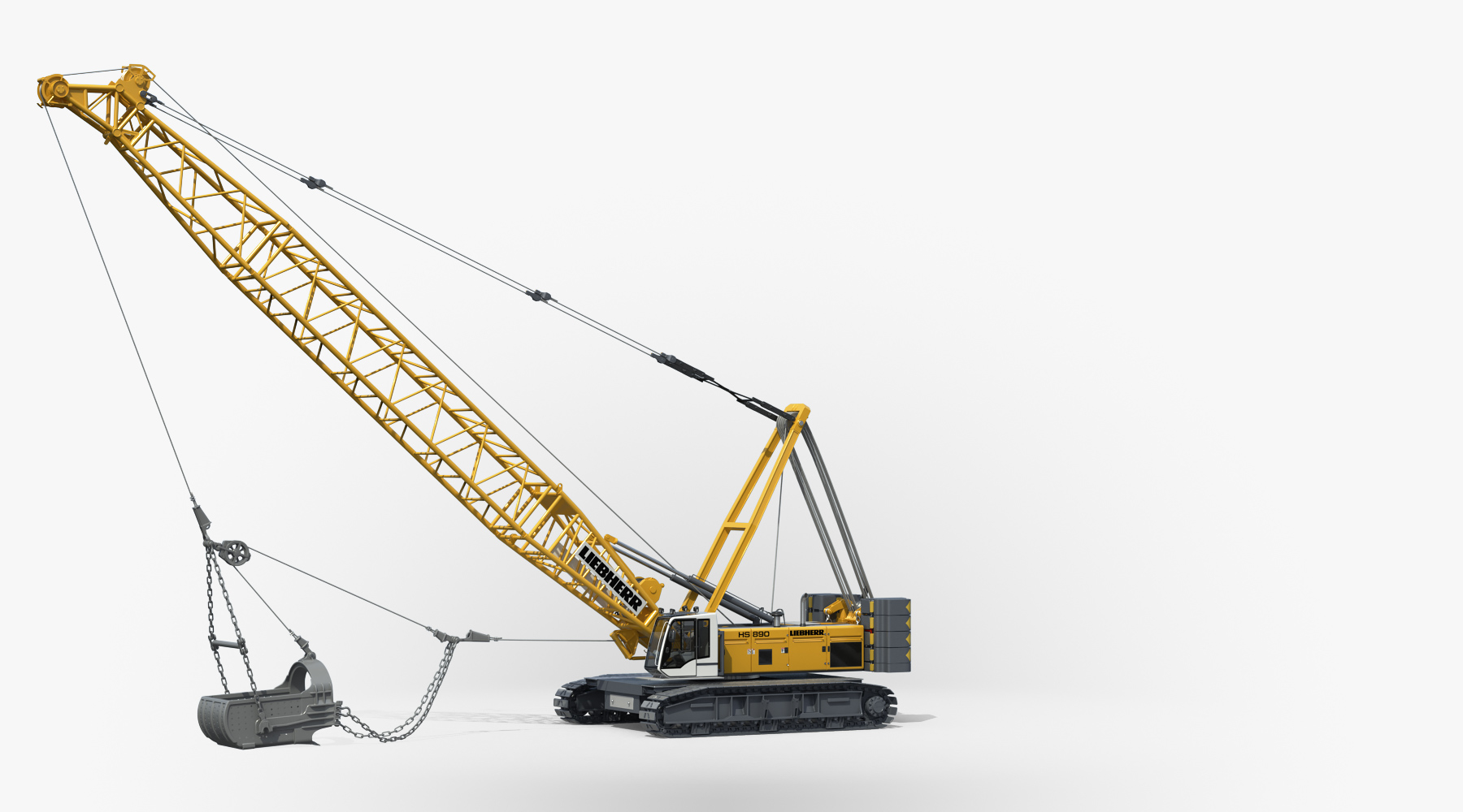 Liebherr hs dragline excavator 3D model TurboSquid 1250462