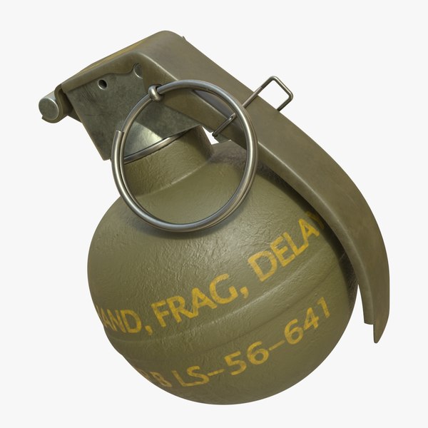 f1 fragmentation grenade frag 3d max