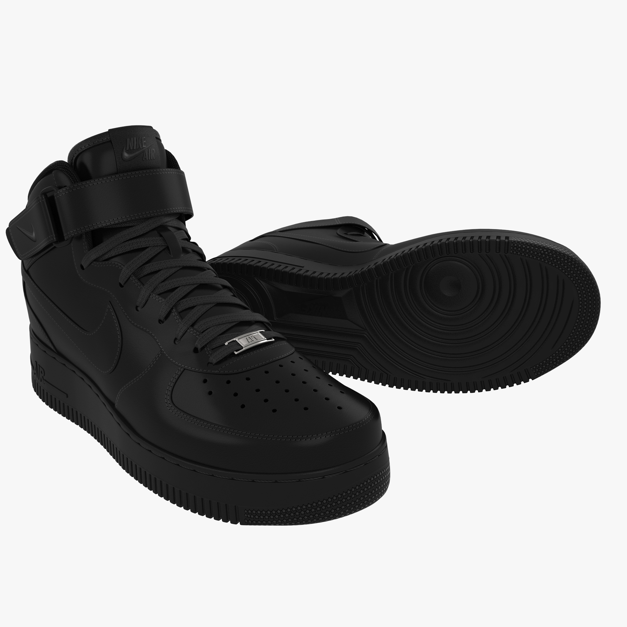 nike air force 1 mid negro