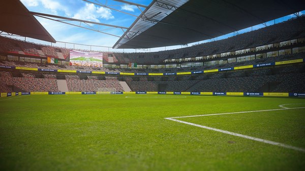 3D ready football soccer stadium model