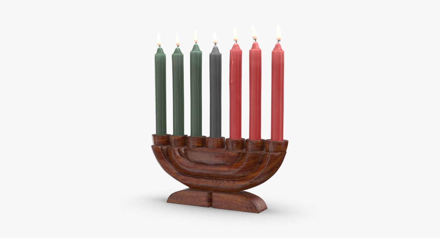 3D kwanzaacandelabraandunitycupcandelabra TurboSquid 1250976