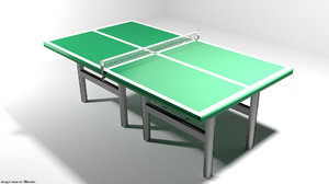 3D court table tennis