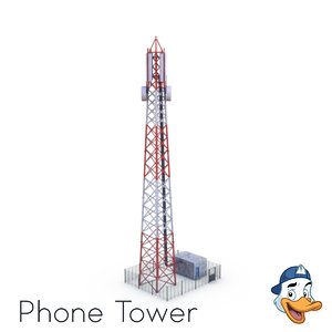 cell phone tower 3D model