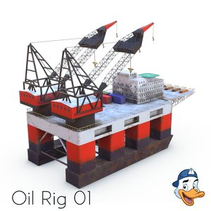 oil rig 01 model