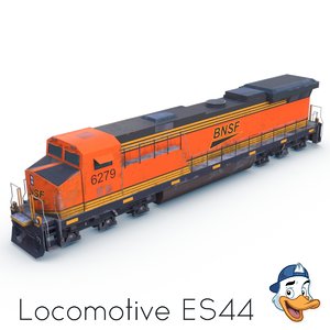 3D locomotive es44