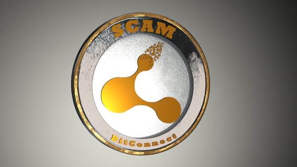 bitconnect scam coin 3D model
