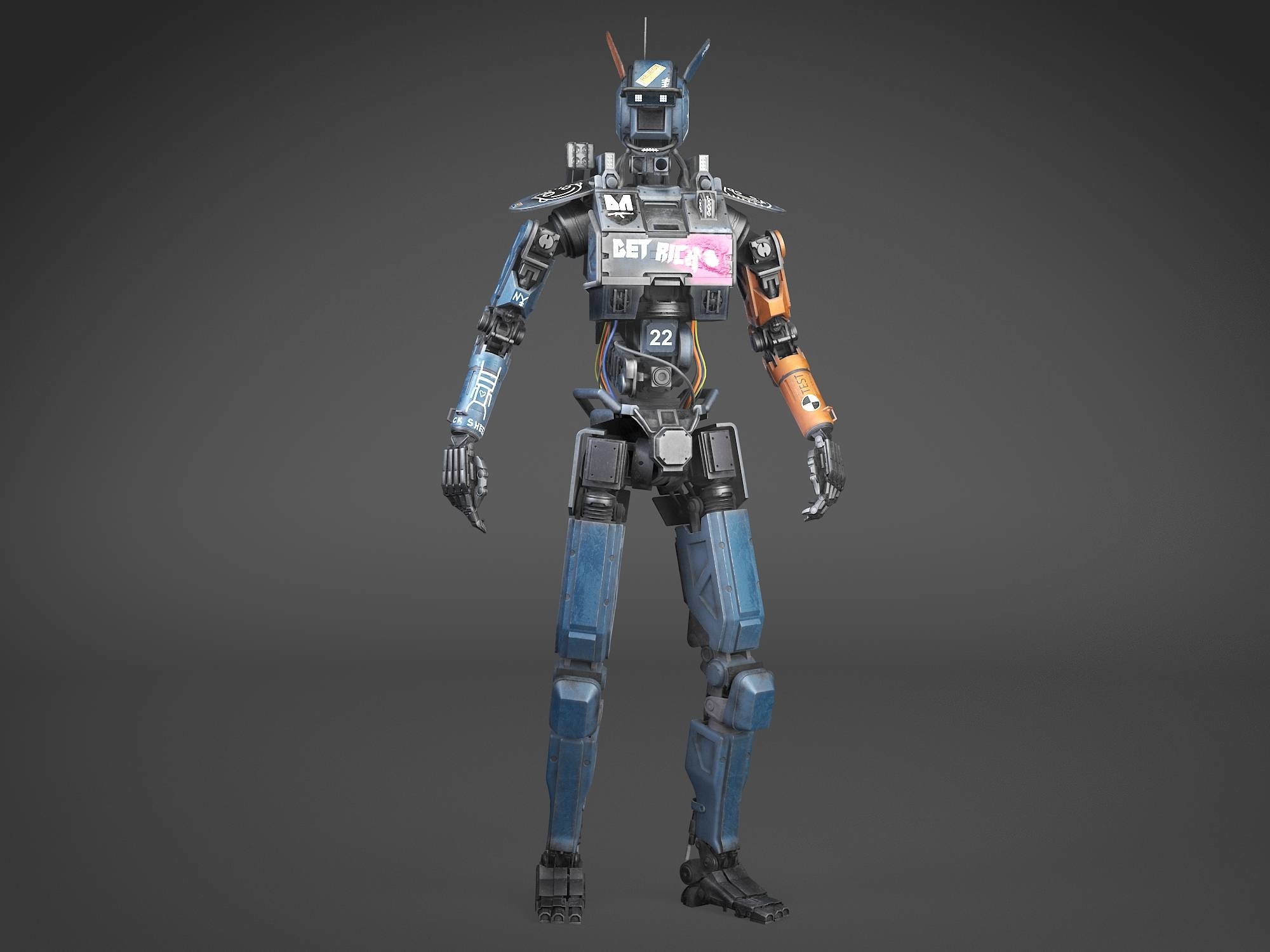 Chappie robot 3D model - TurboSquid 1251084