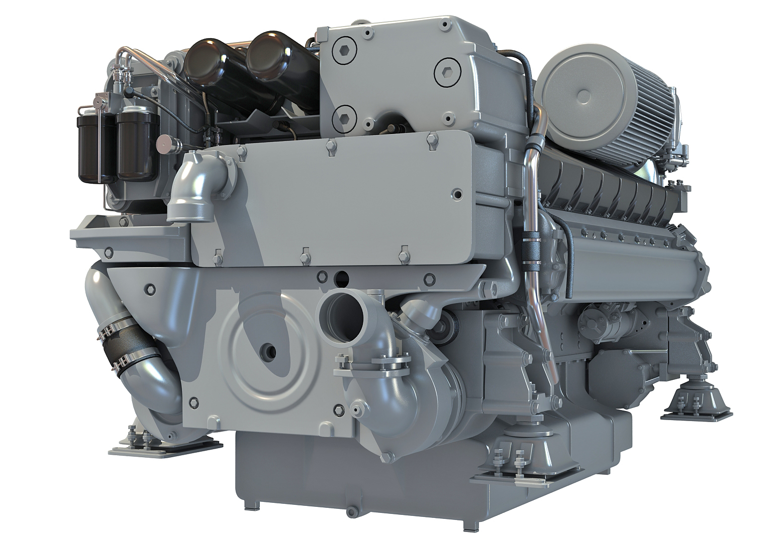 3D marine engine model - TurboSquid 1251073