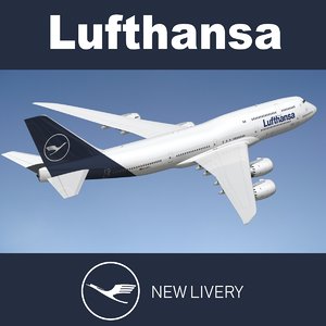 3D boeing 747 lufthansa nl