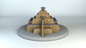 3D model mesopotamia ziggurat