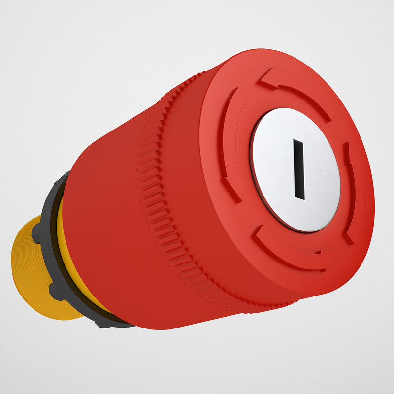 Emergency stop key 3D model TurboSquid 1251335