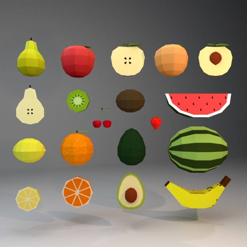 Fruits unreal unity 3D model TurboSquid 1251337