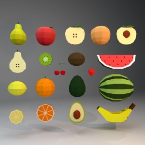 fruits unreal unity 3D model