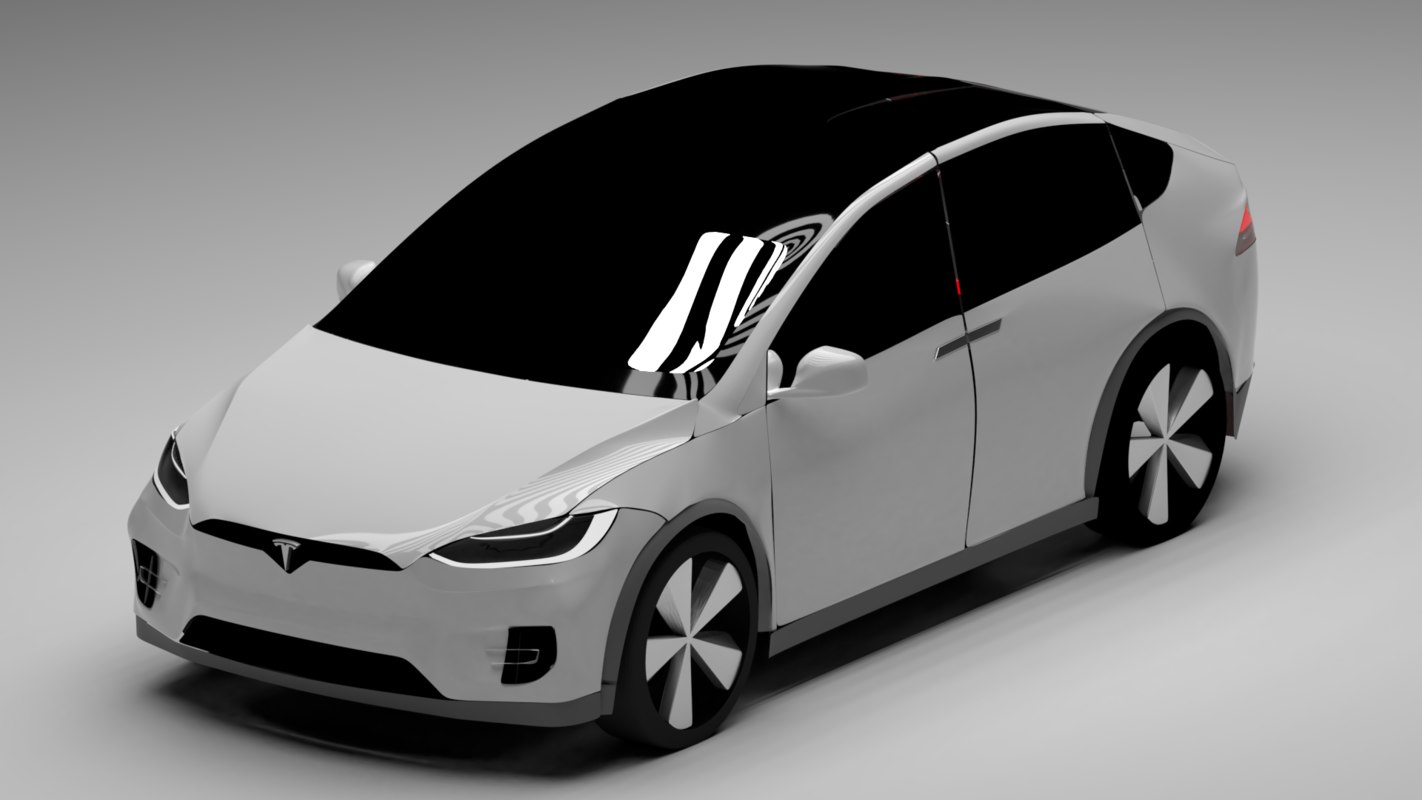 tesla x 3d model turbosquid 1251770