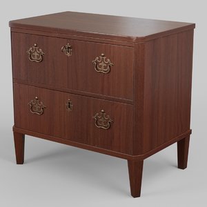 classic chest drawers england 3D model