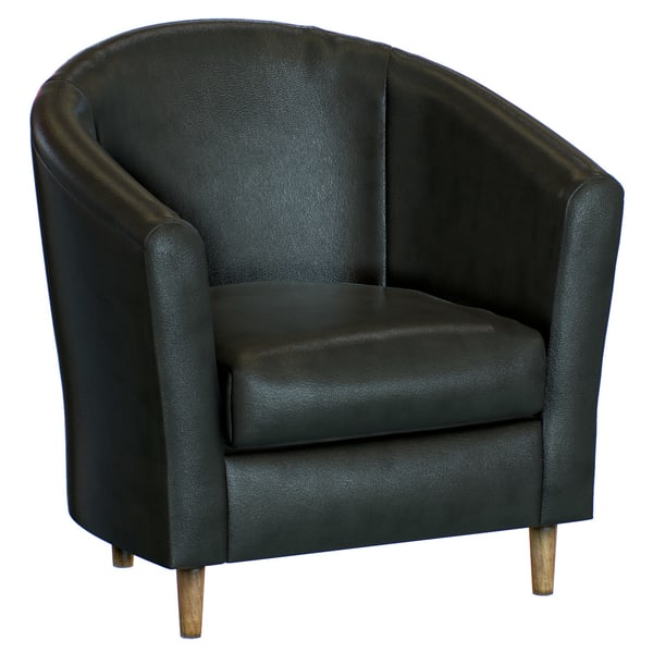 Tub Armchair Leather 3d Model Turbosquid 1251568