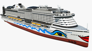 3D cruise ship model