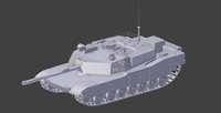 abrams tank 3D model