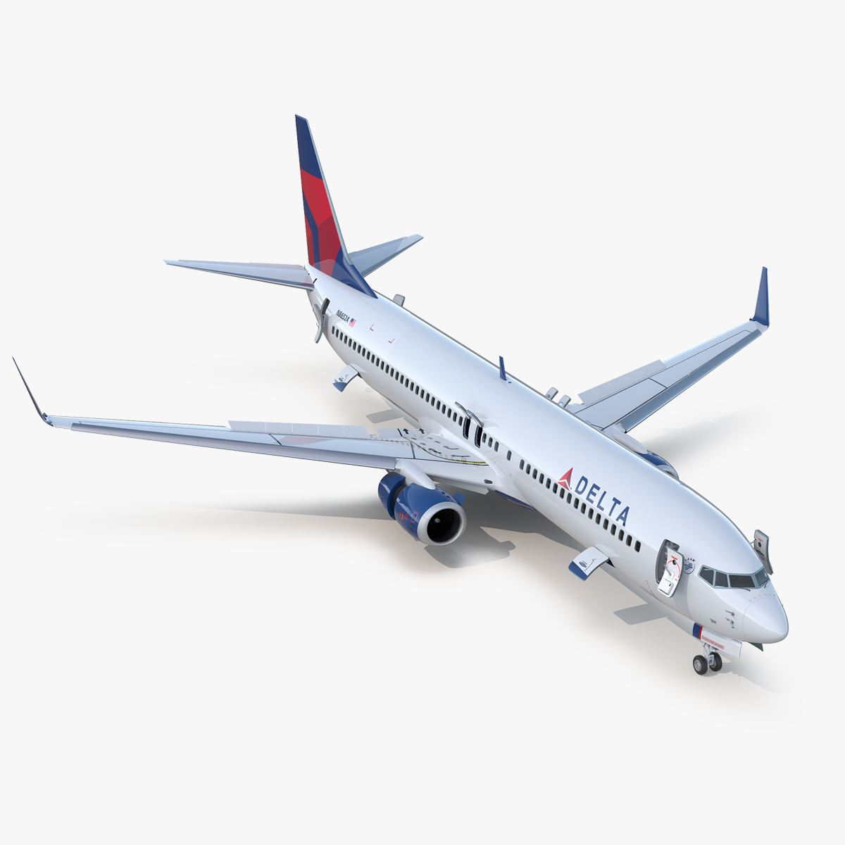 Boeing 737 900 Er Delta Mit Innenausstattung Und Turen