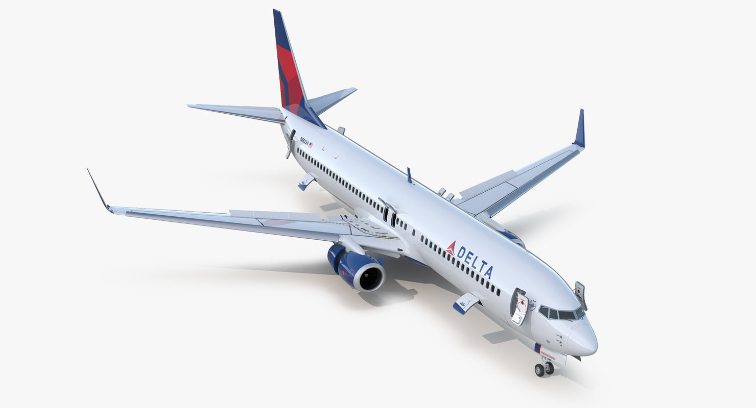 Boeing 737900 er delta 3D model TurboSquid 1251945