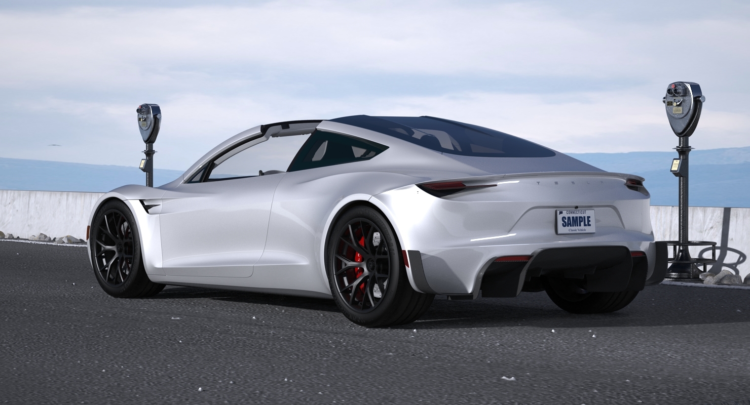 Tesla roadster 2017 rigged 3D model - TurboSquid 1252054