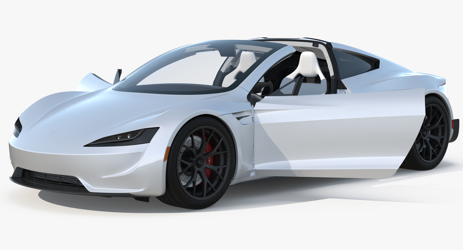 Tesla roadster 2017 rigged 3D model - TurboSquid 1252054