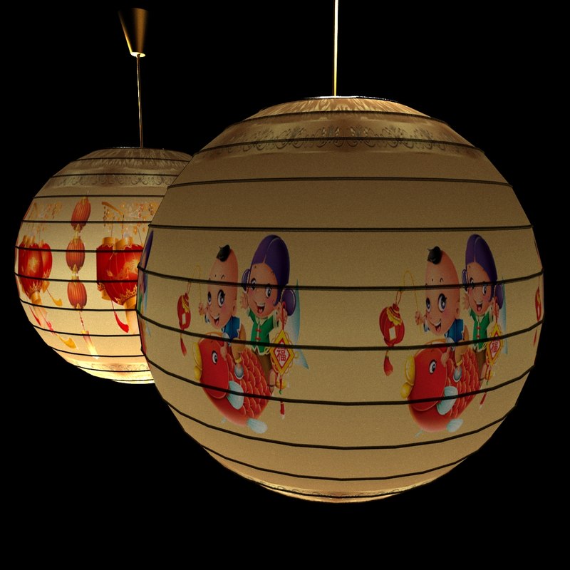 3d Chinese Paper Lantern Model Turbosquid 1251727 3d Chinese Paper Lantern Model