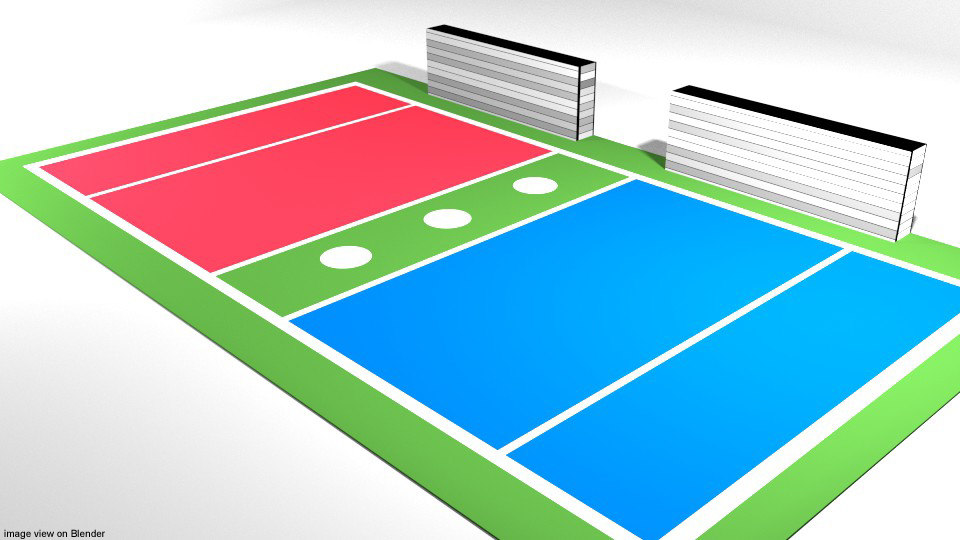 Court dodgeball 3D model TurboSquid 1251778