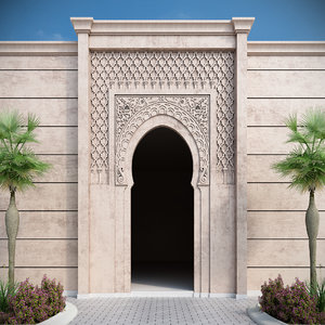 3D ornamental islamic arch