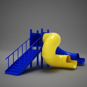 playground slide 3D model