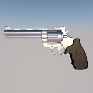3D revolver magnum