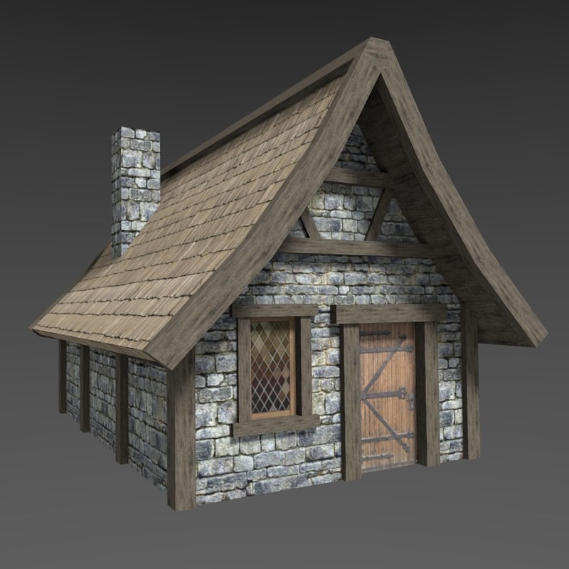 Medieval House 3d Model Turbosquid 1252177