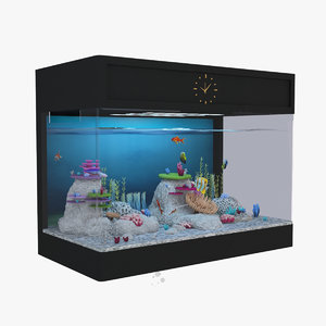 3D model aquarium fish box