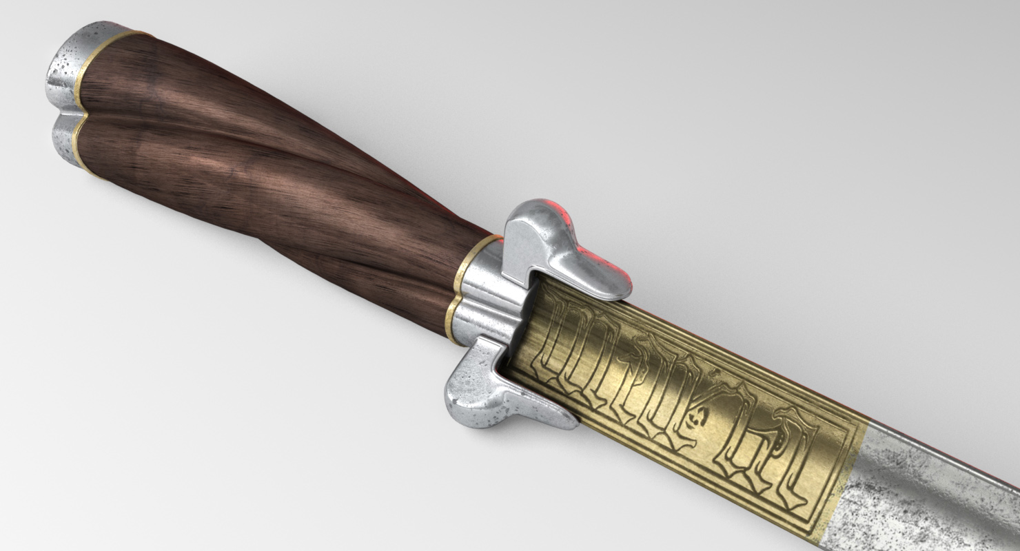 Tri-edge german dagger 3D - TurboSquid 1252524