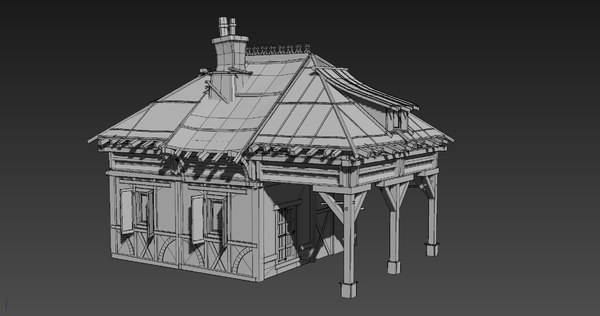 3D medieval building 04 fantasy house - TurboSquid 1252480