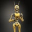realistic worker bot 3D model