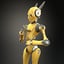 realistic worker bot 3D model