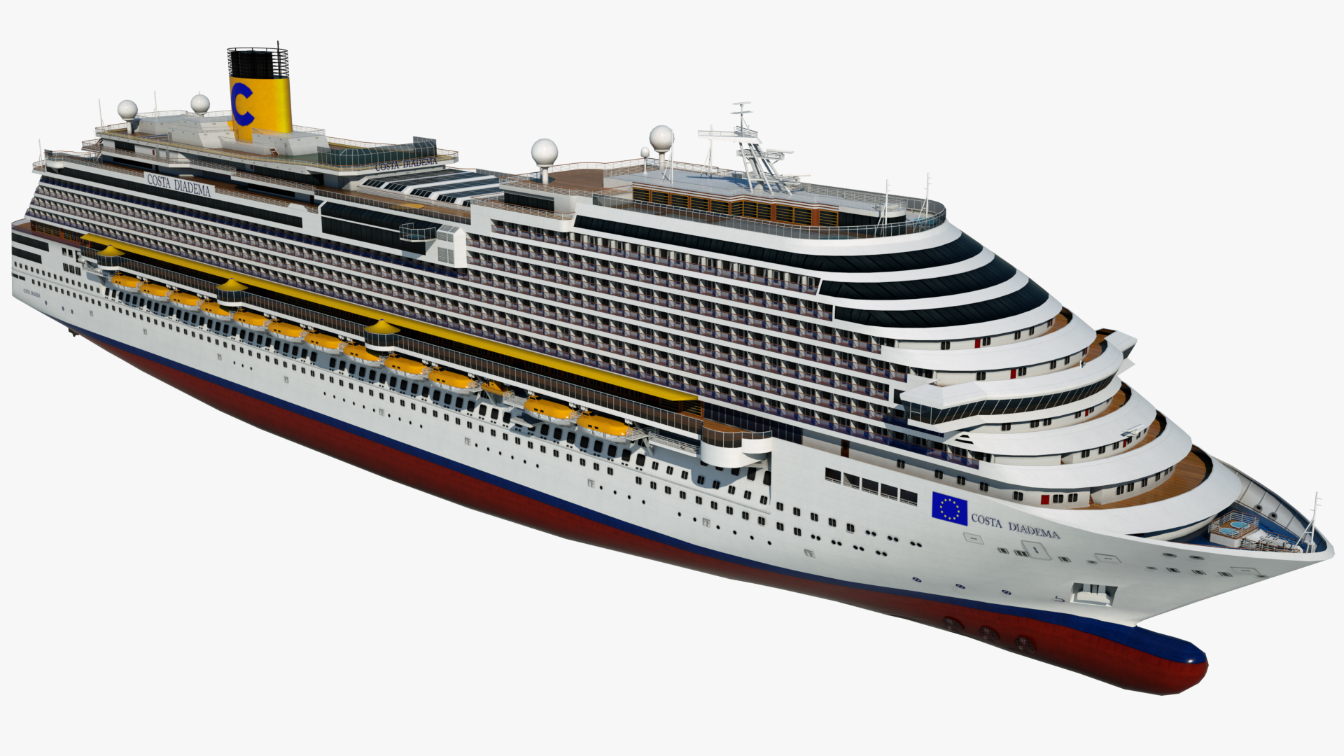 3d model of cruise ship