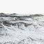 3D snowy plain snow landscape