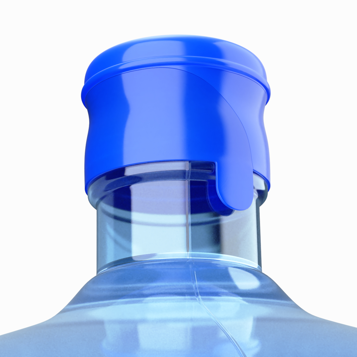 带帽和手柄的饮水机水瓶3d模型