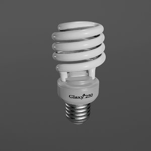 cfl light bulb 3D model