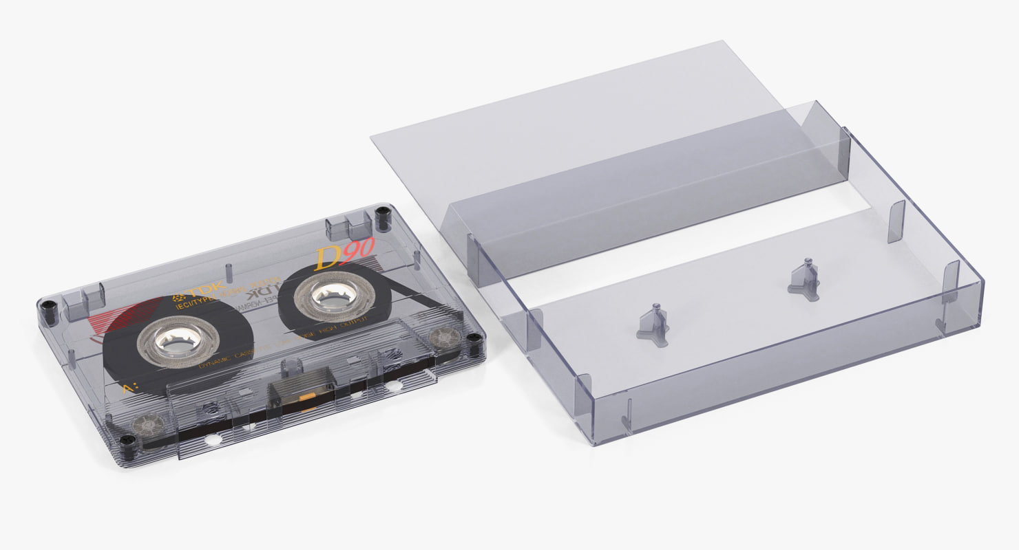 Blank cassette tape box 3D model TurboSquid 1253314