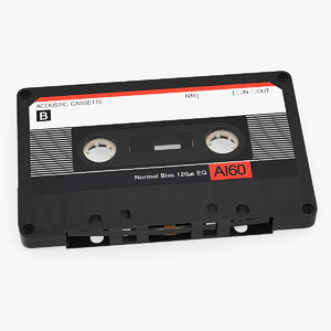 3D cassette tape model