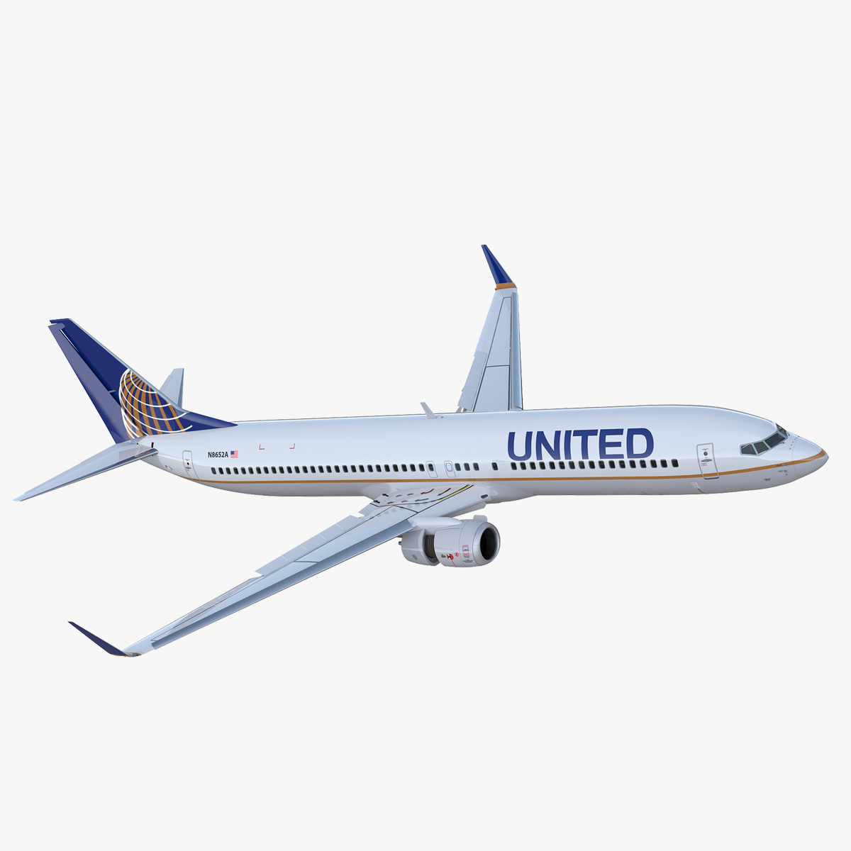 Boeing 737 900 Er United Airlines Mit Manipulierter Kabine