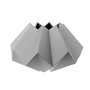 3D folded vase menu